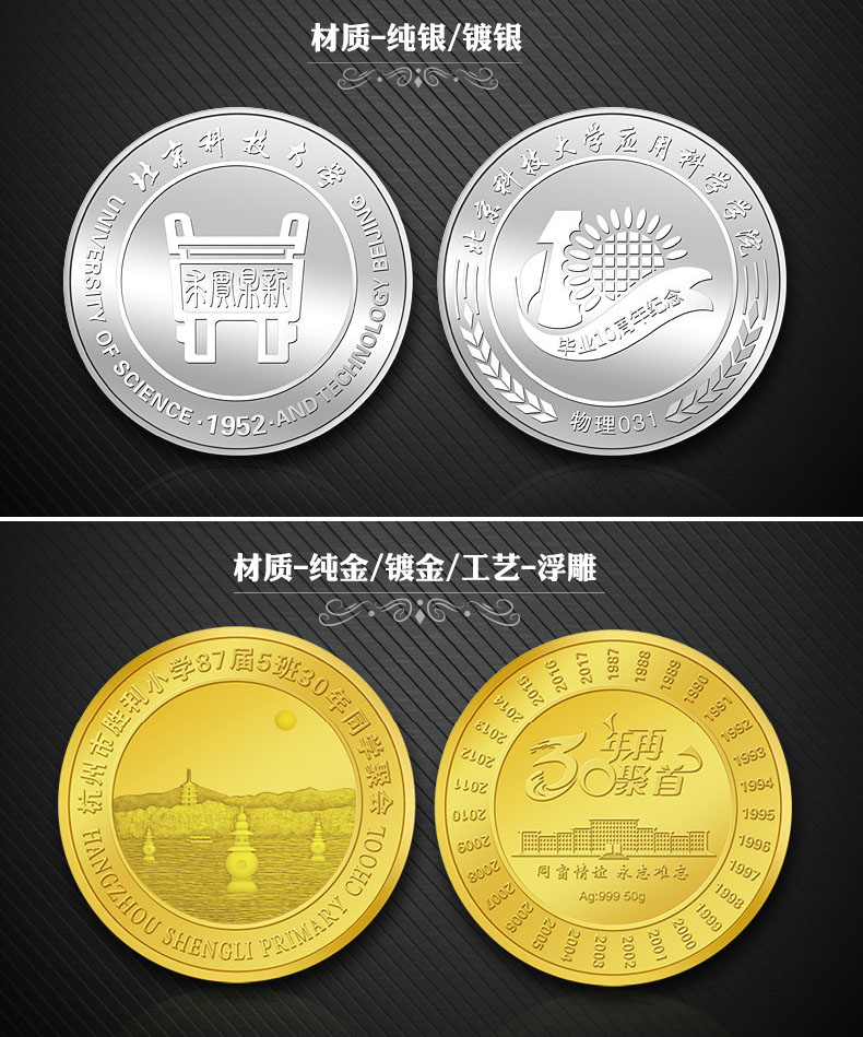 活動紀(jì)念金銀幣定制
